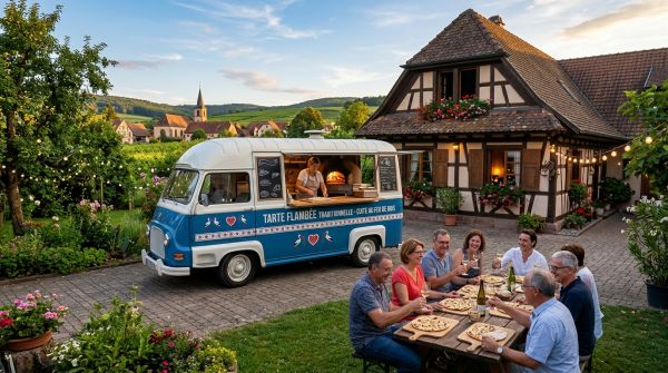 Savourez le camion tarte flambée à domicile en alsace !