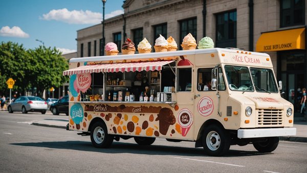 Food truck glace : dégustez des glaces artisanales mobiles